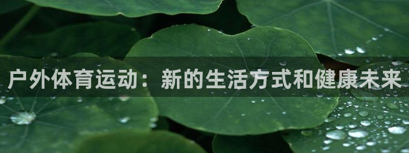 黑白体育篮球：户外体育运动：新的生活方式和健康未来